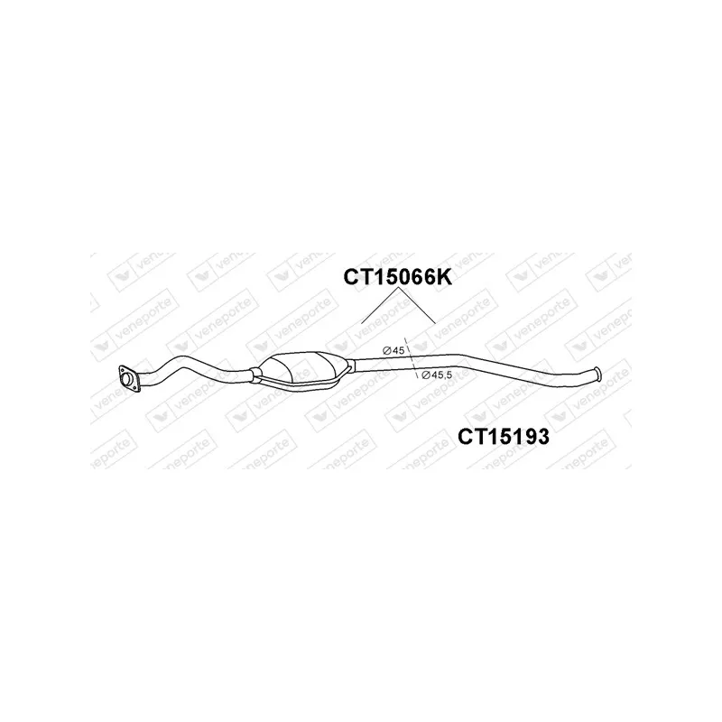 Tube de réparation, catalyseur VENEPORTE CT15193