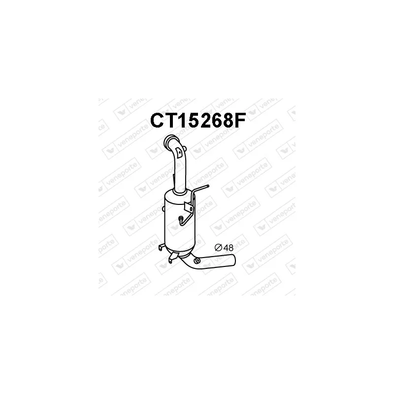 Filtre à particules / à suie, échappement VENEPORTE CT15268F