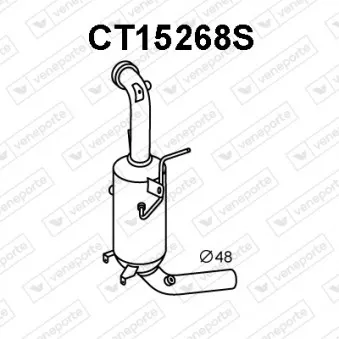 Filtre à particules / à suie, échappement VENEPORTE CT15268S