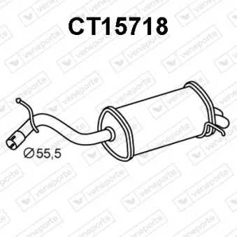 Silencieux arrière VENEPORTE CT15718