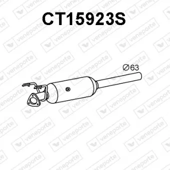 Filtre à particules / à suie, échappement VENEPORTE CT15923S