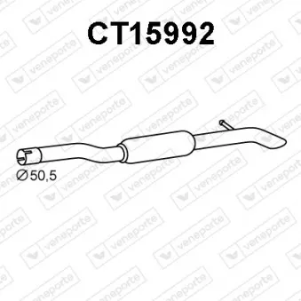 Silencieux arrière VENEPORTE CT15992