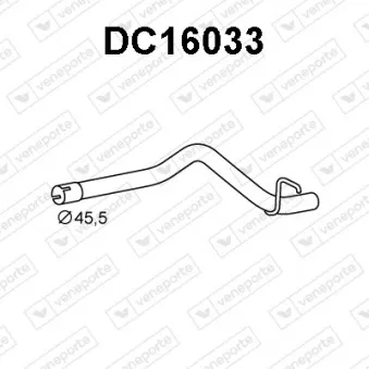 Tuyau d'échappement VENEPORTE DC16033