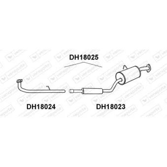 Silencieux central VENEPORTE DH18025