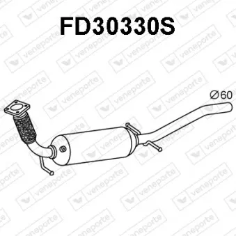 Filtre à particules / à suie, échappement VENEPORTE FD30330S