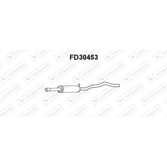 Silencieux central VENEPORTE FD30453