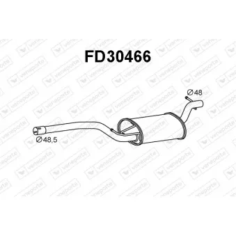 Silencieux central VENEPORTE FD30466