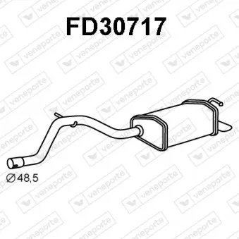 Silencieux arrière VENEPORTE FD30717