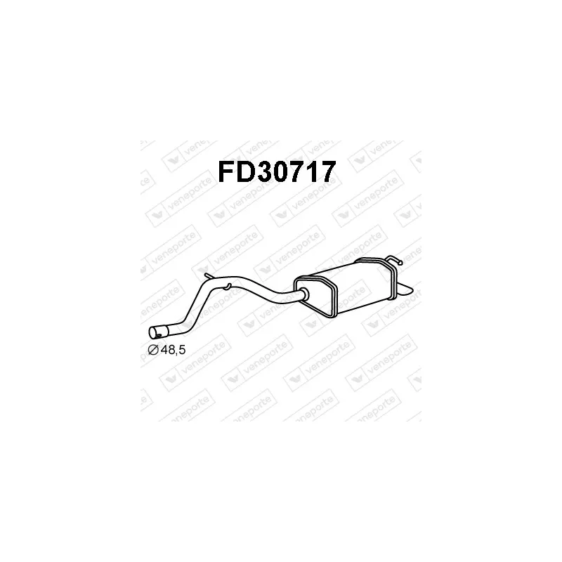 Silencieux arrière VENEPORTE FD30717