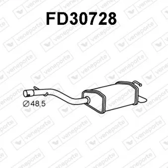 Silencieux arrière VENEPORTE FD30728