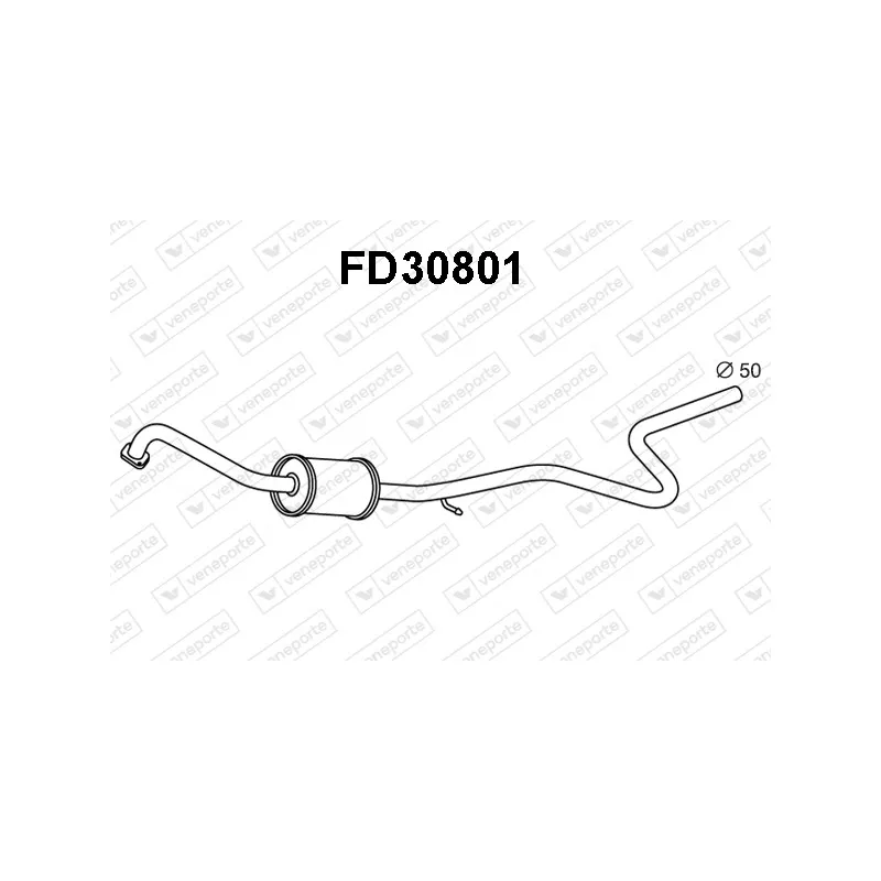 Silencieux central VENEPORTE FD30801