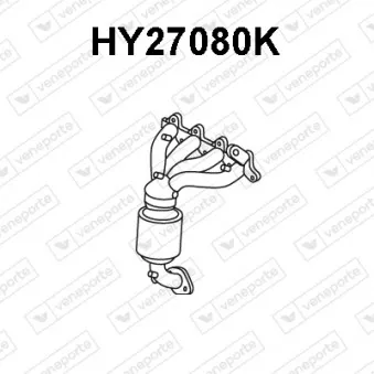 Catalyseur en coude VENEPORTE HY27080K