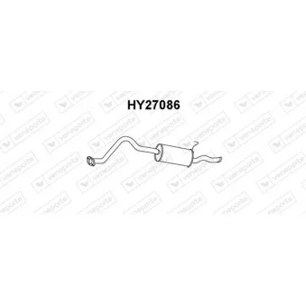 Silencieux arrière VENEPORTE HY27086