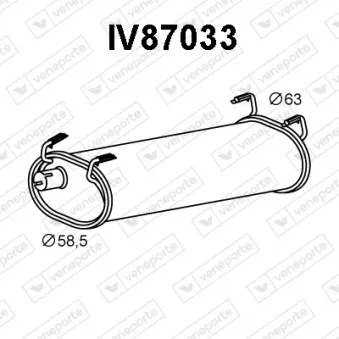Silencieux arrière VENEPORTE IV87033