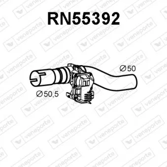 Clapet de gaz d'échappement VENEPORTE RN55392