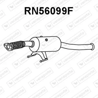 Filtre à particules / à suie, échappement VENEPORTE RN56099F