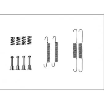 Kit d'accessoires, mâchoires de frein de stationnement MINTEX MBA826