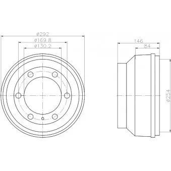 Tambour de frein MINTEX MBD019