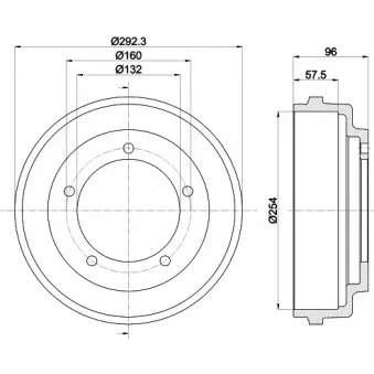 Tambour de frein MINTEX MBD020