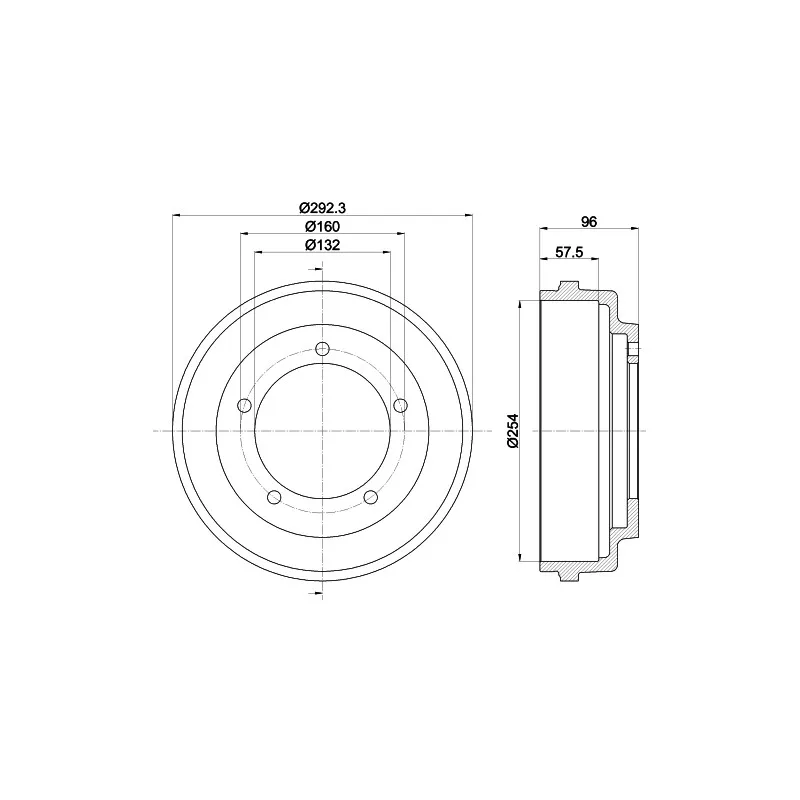 Tambour de frein MINTEX MBD020