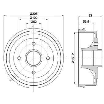 Tambour de frein MINTEX MBD024