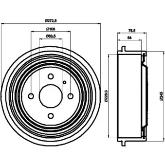 Tambour de frein MINTEX MBD029