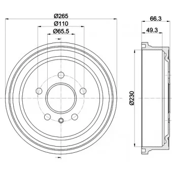 Tambour de frein MINTEX MBD063