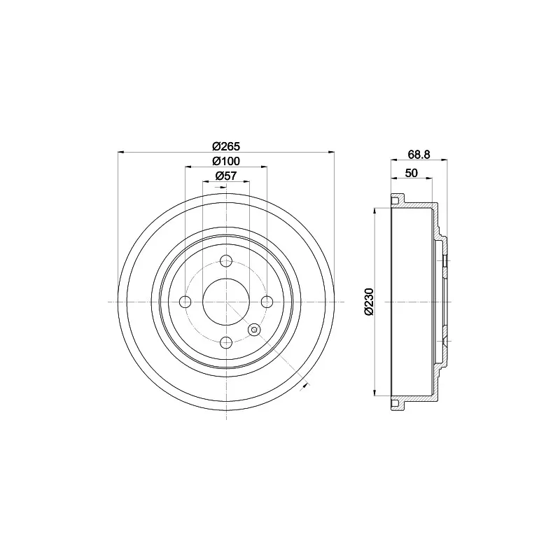 Tambour de frein MINTEX MBD286