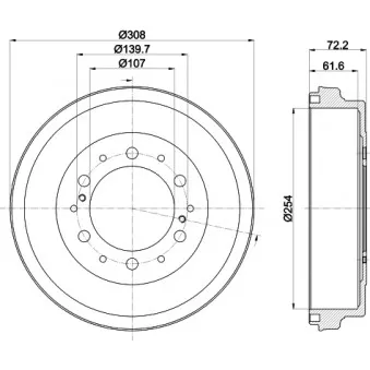 Tambour de frein MINTEX MBD364