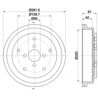 Tambour de frein MINTEX