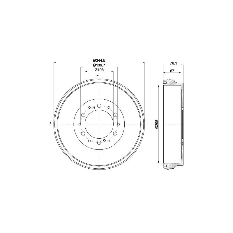 Tambour de frein MINTEX MBD403