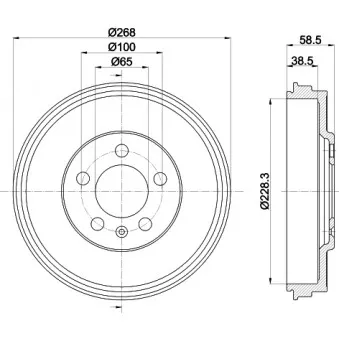 Tambour de frein MINTEX MBD408