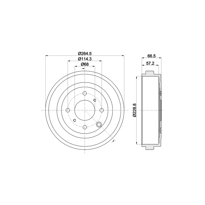 Tambour de frein MINTEX MBD412