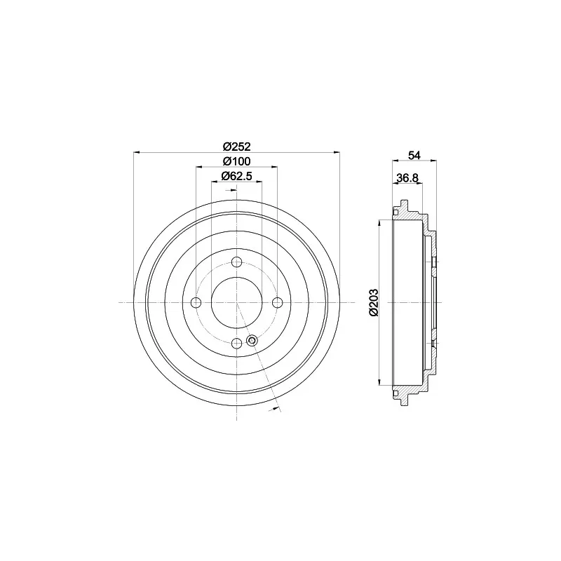 Tambour de frein MINTEX MBD415