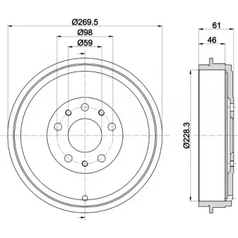 Tambour de frein MINTEX