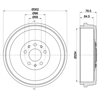 Tambour de frein MINTEX MBD419