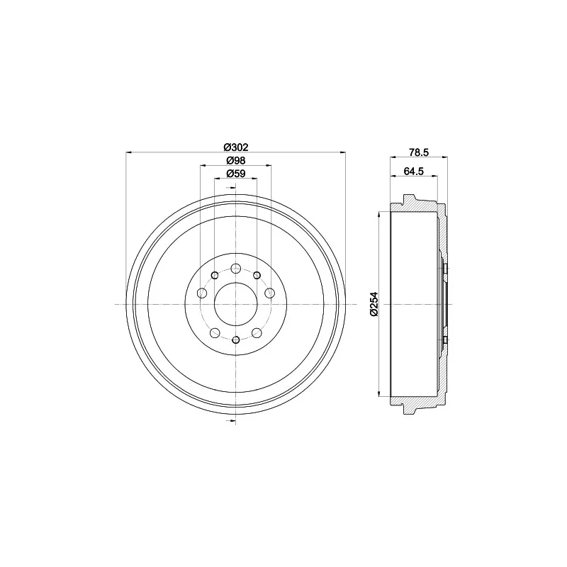 Tambour de frein MINTEX MBD419