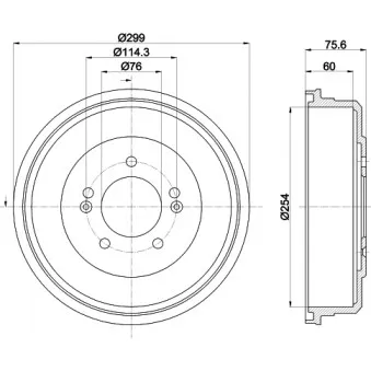 Tambour de frein MINTEX MBD423