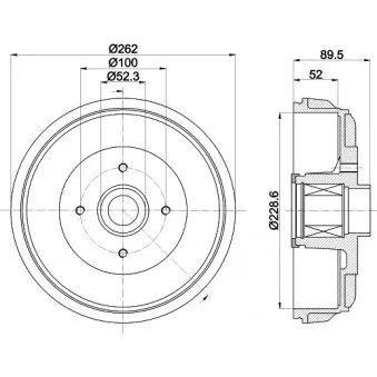 Tambour de frein MINTEX MBD425