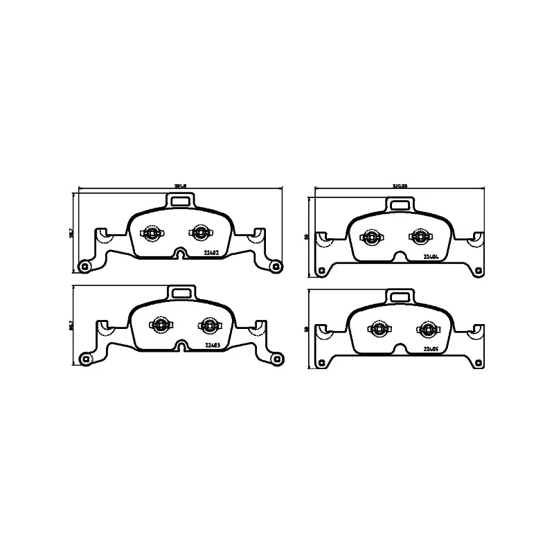 Jeu de 4 plaquettes de frein avant MINTEX MDB4022