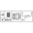 Sonde de température, liquide de refroidissement HELLA 6PT 009 309-461 - Visuel 2