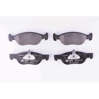 Jeu de 4 plaquettes de frein avant HELLA 8DB 355 010-181