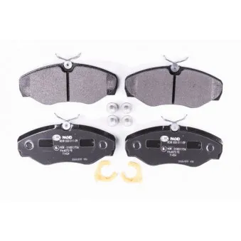 Jeu de 4 plaquettes de frein avant HELLA 8DB 355 011-091