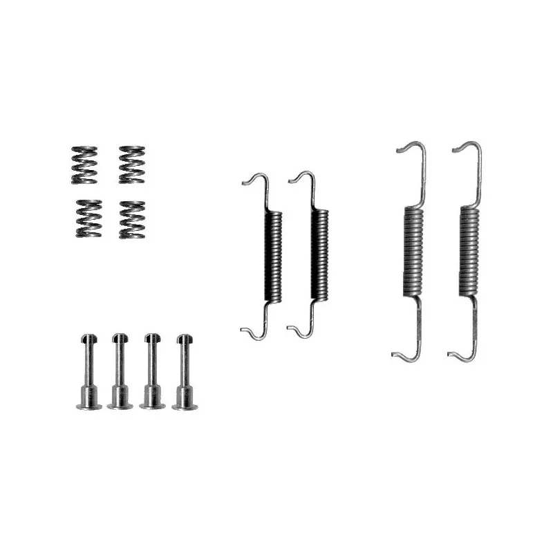 Kit d'accessoires, mâchoires de frein de stationnement HELLA 8DZ 355 201-791