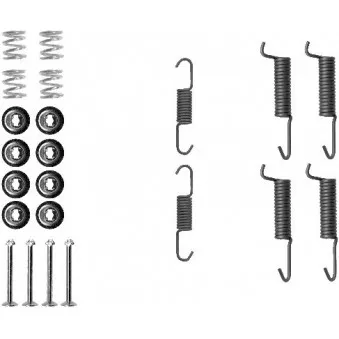 Kit d'accessoires, mâchoires de frein de stationnement HELLA 8DZ 355 201-831