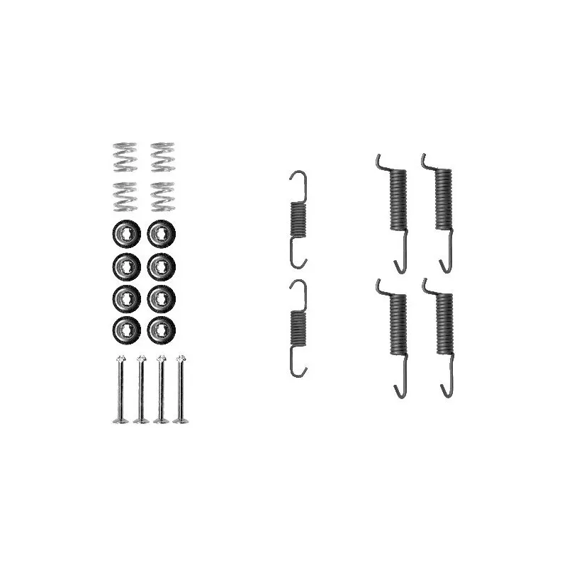 Kit d'accessoires, mâchoires de frein de stationnement HELLA 8DZ 355 201-831