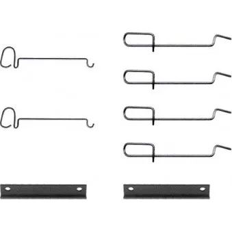 Kit d'accessoires, plaquette de frein à disque HELLA 8DZ 355 202-241