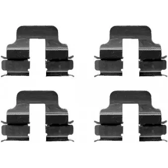 Kit d'accessoires, plaquette de frein à disque HELLA 8DZ 355 202-801
