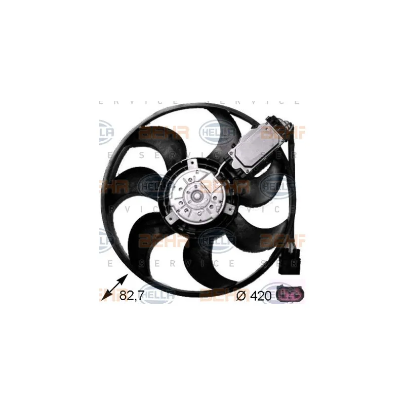 Ventilateur, refroidissement du moteur HELLA 8EW 351 043-231