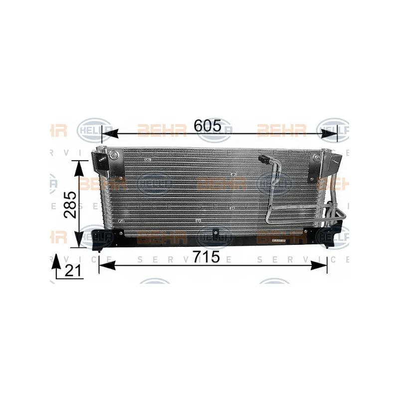 Condenseur, climatisation HELLA 8FC 351 037-381